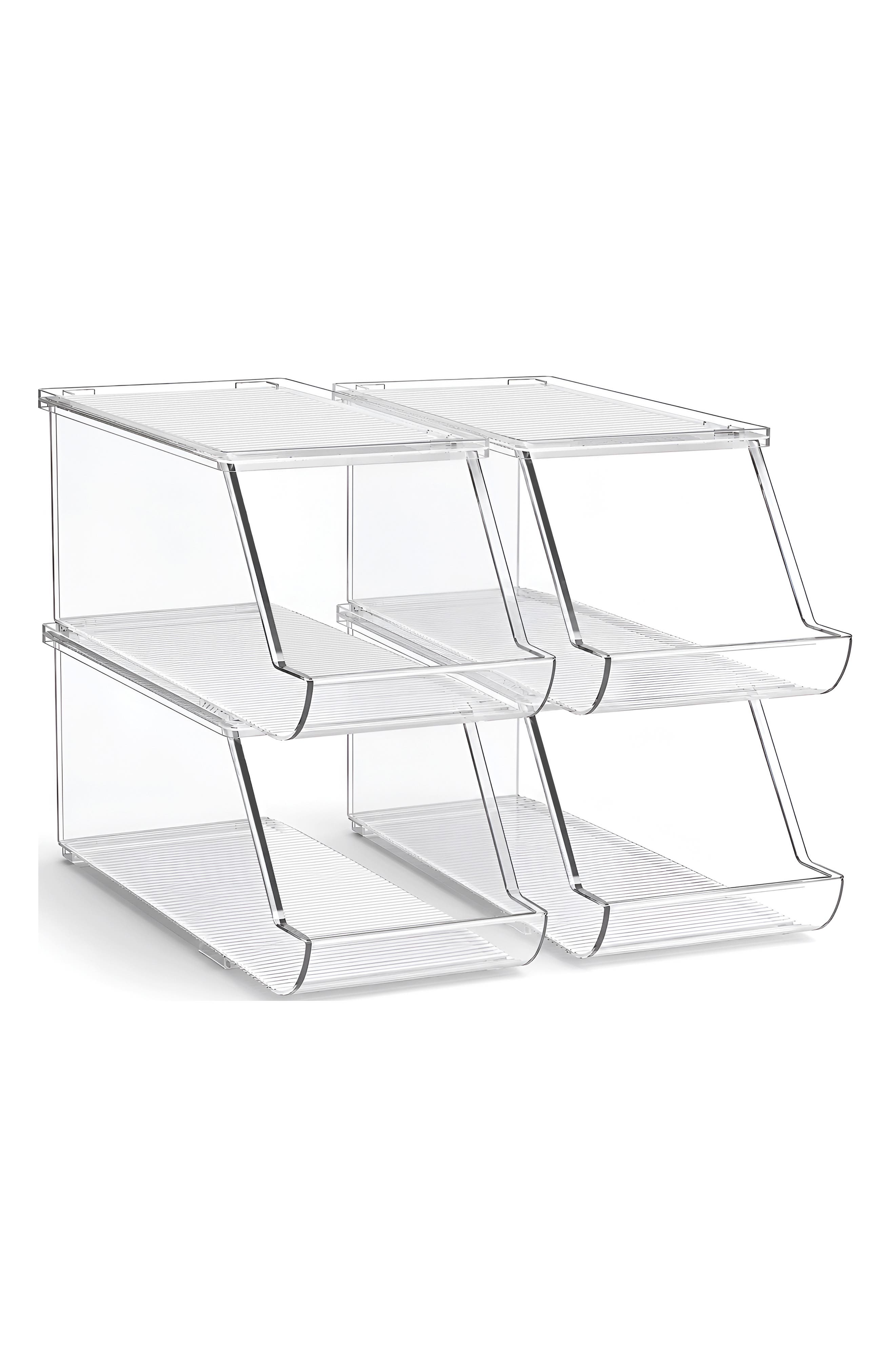 Set of 4 Stackable Soda Can Organizers