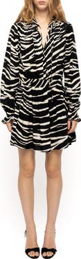Zadig & Voltaire Rayados Zebra Minidress