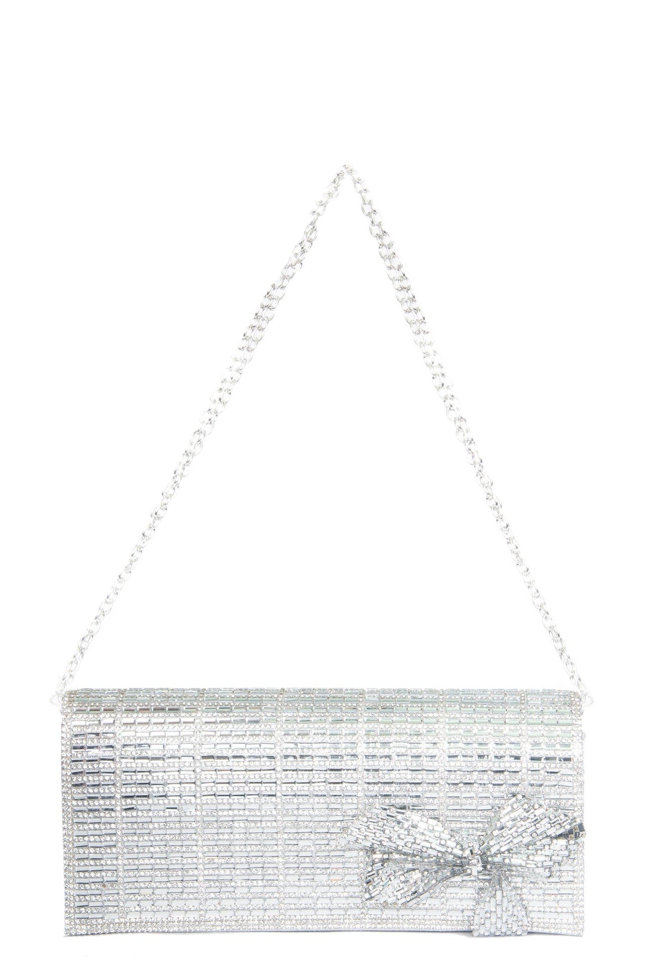 Lauren Lorraine Colleen Clutch, Main, color, Silver