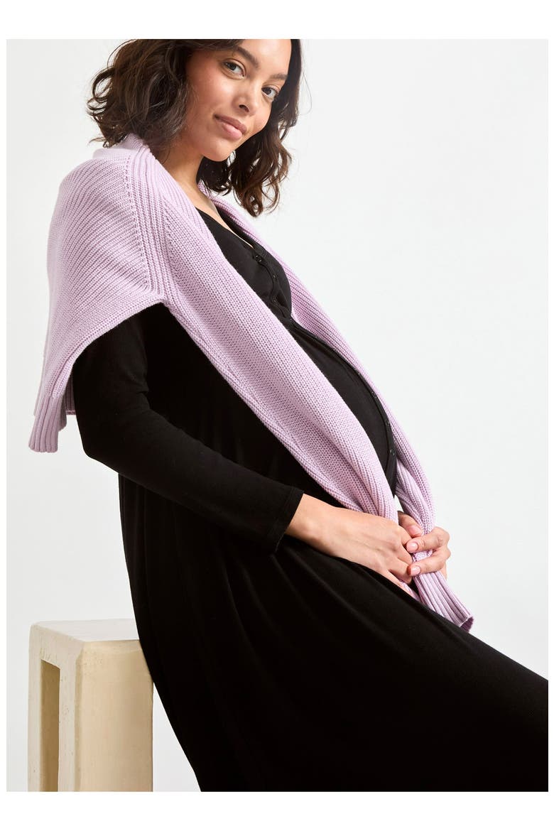 The Softest Rib Nursing Dress, Alternate, color, Black