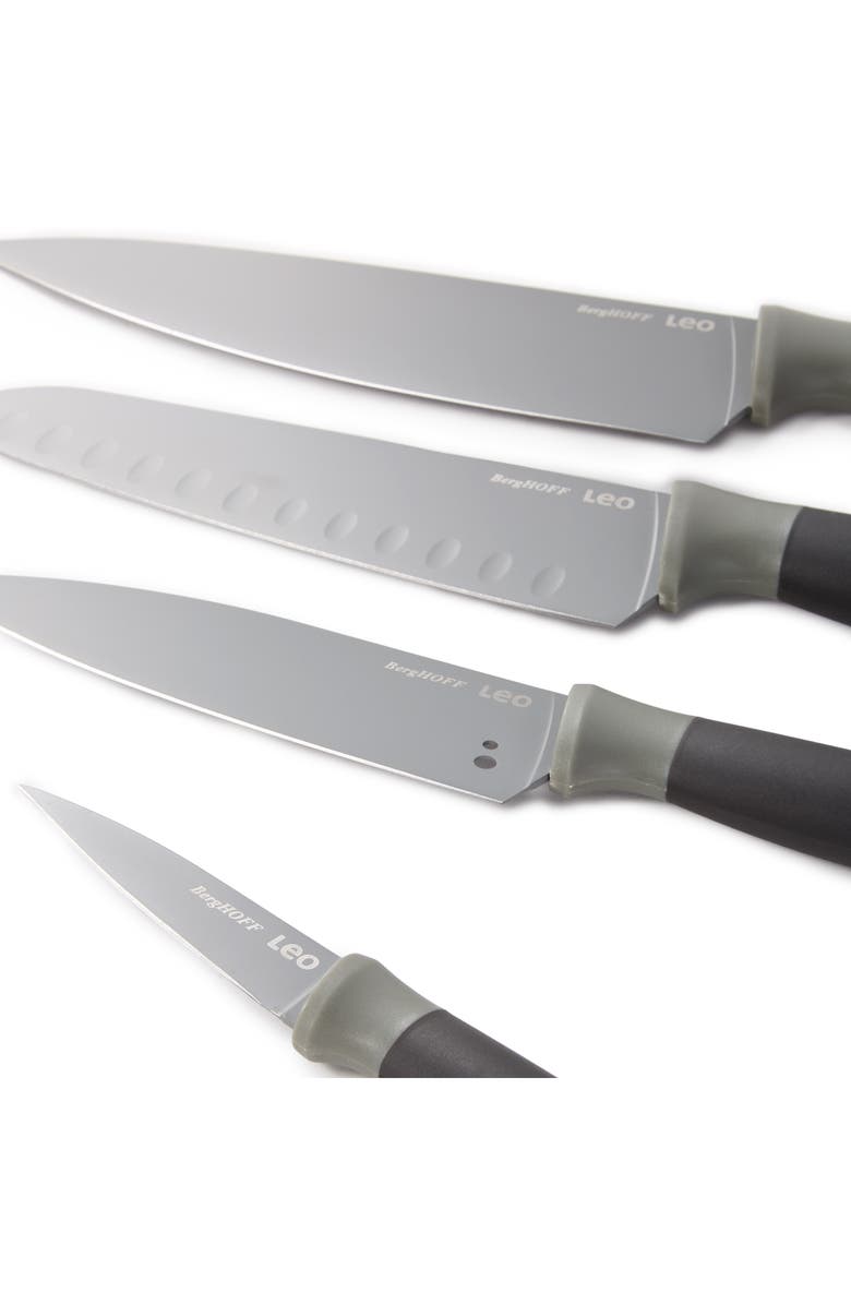 BergHOFF Four-Piece Leo Knife Set, Alternate, color, Gray