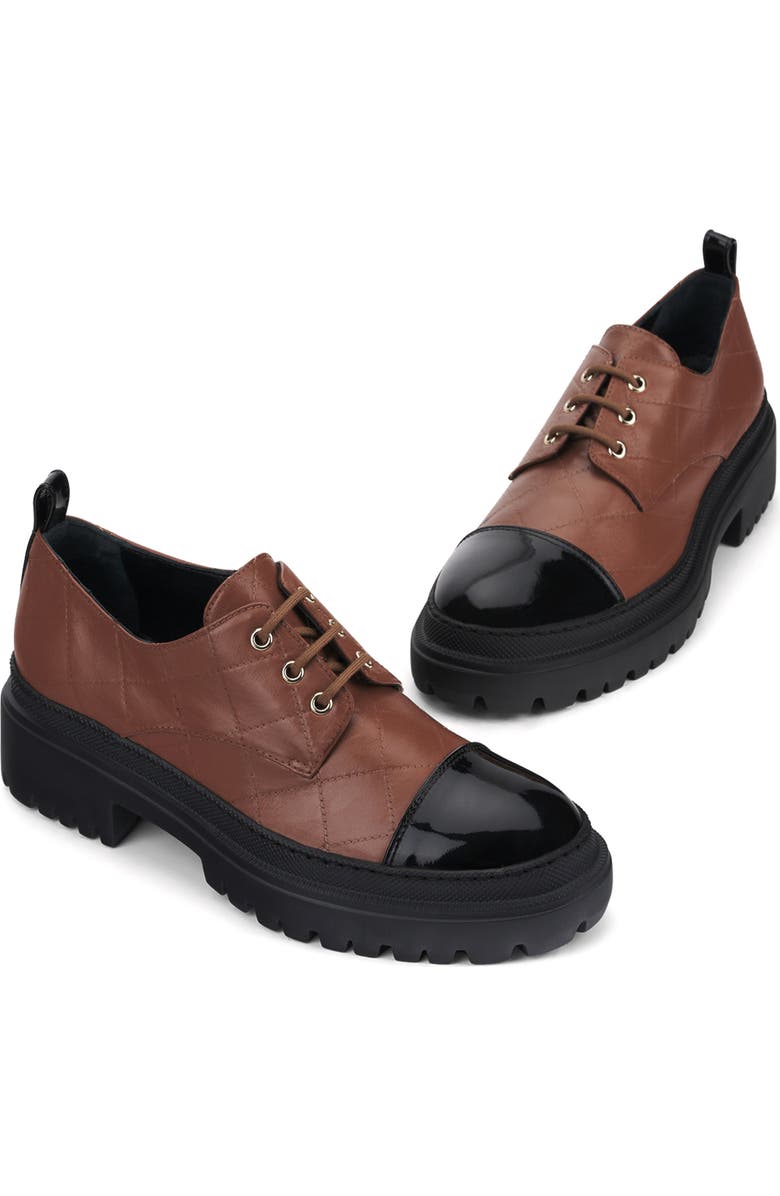 AGL Mary Quilted Leather Derby, Alternate, color,