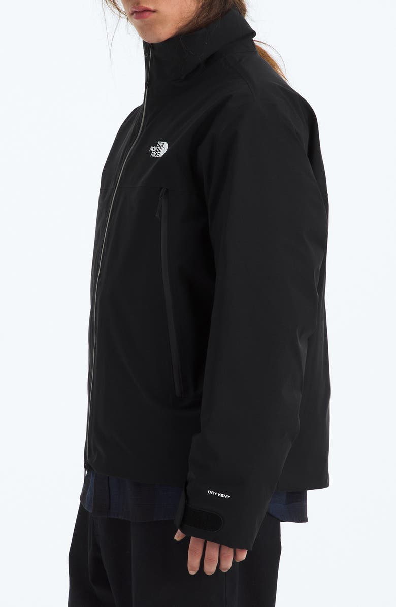 The North Face Mountain Range Waterproof Down Jacket, Alternate, color, Tnf Black