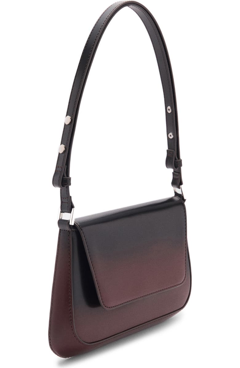 MANGO Gradient Flap Faux Leather Shoulder Bag, Alternate, color,