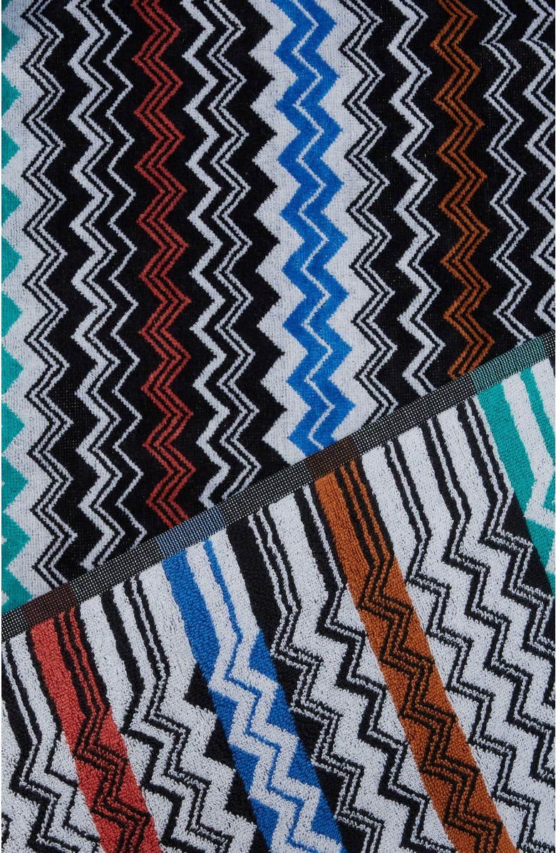Missoni Home Neoclassic 150x100 Cm Beach Towel In Zigzag Cotton Terry, Alternate, color,