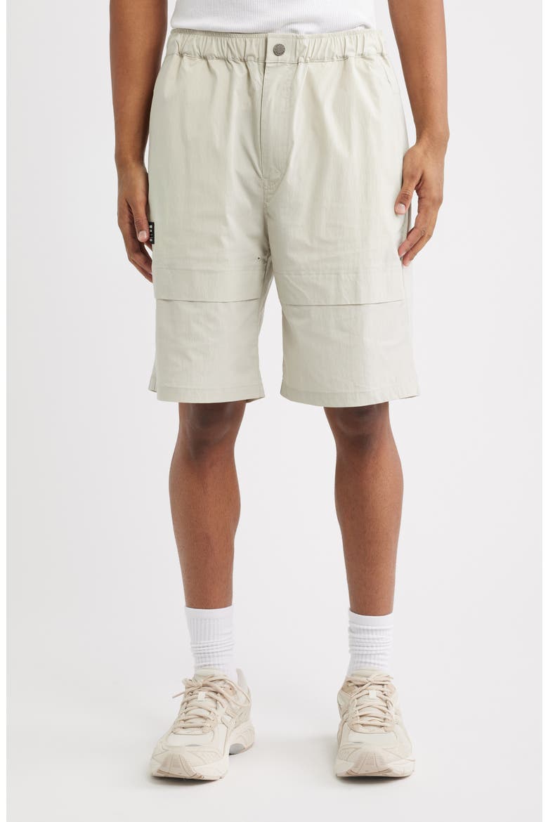 Cotton Blend Utility Shorts, Main, color, SAND