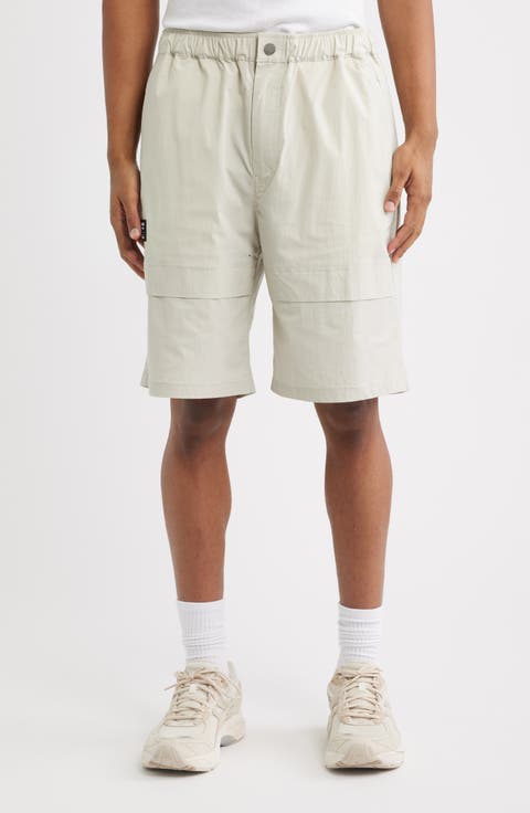 Cotton Blend Utility Shorts