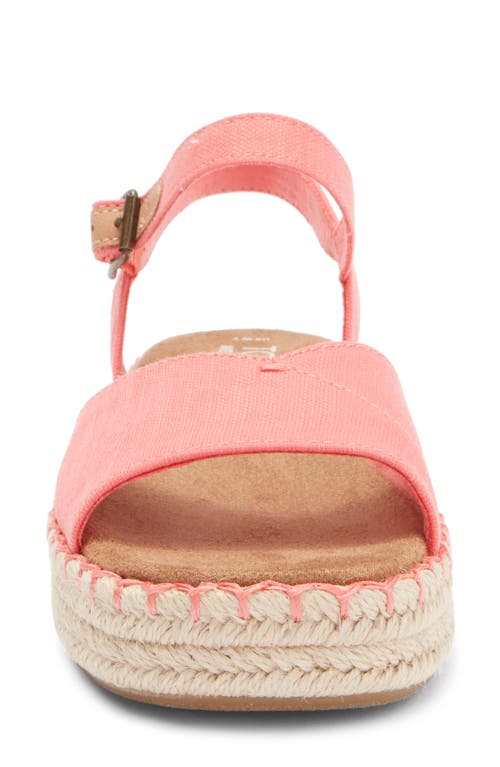 Toms Abby Espadrille Sandal In Pink