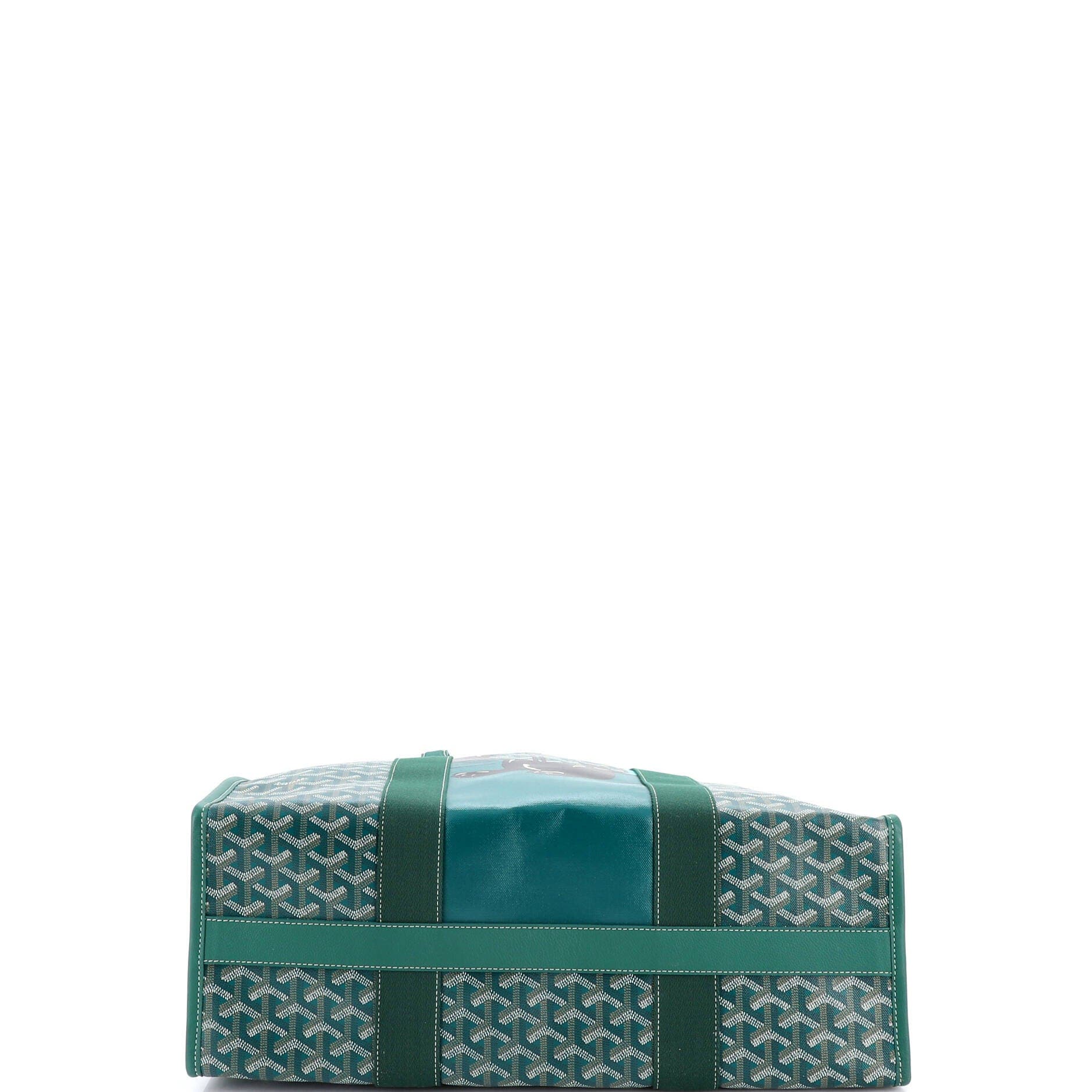 Pre-Owned Goyard Villette Tote Printed Coated Canvas MM, Alternate, color, Green