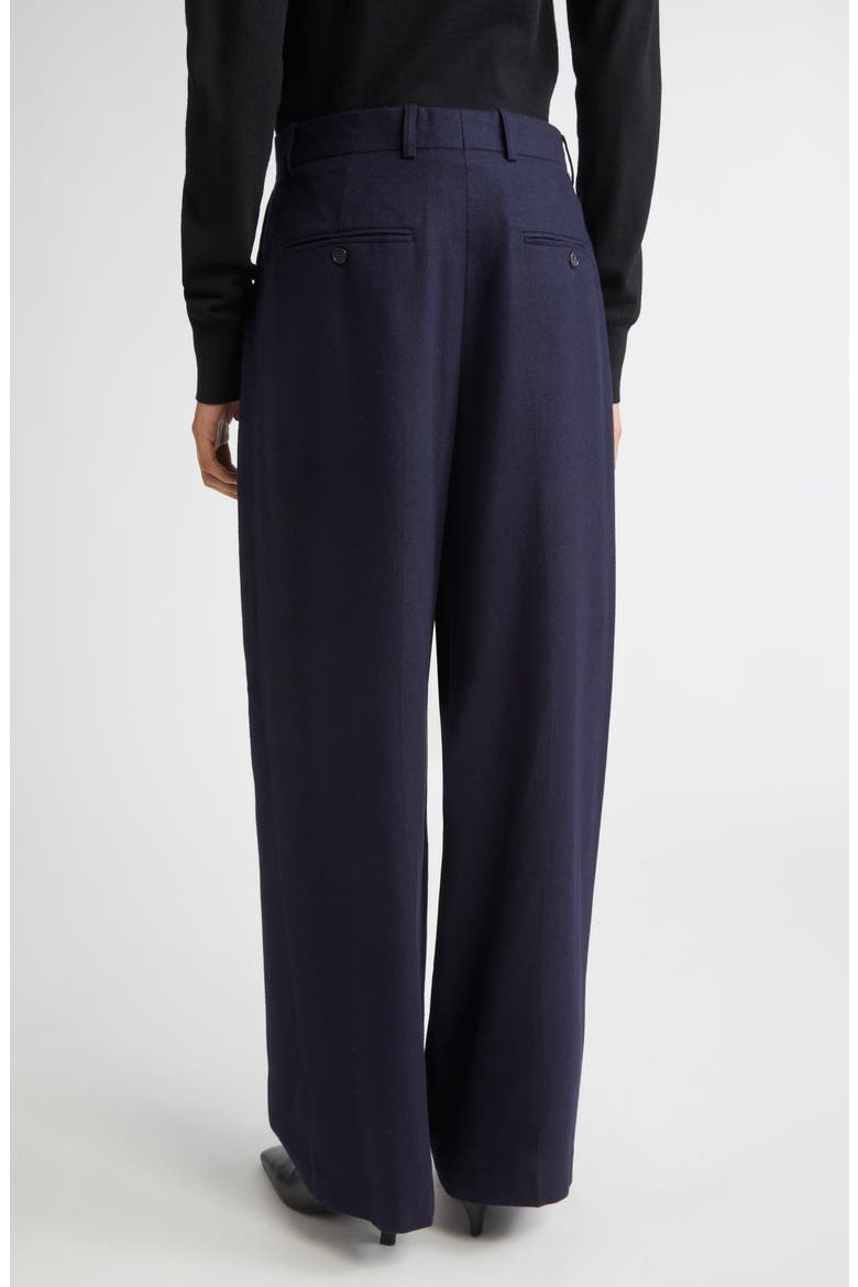 Flannel Straight Leg Pants, Alternate, color, NAVY