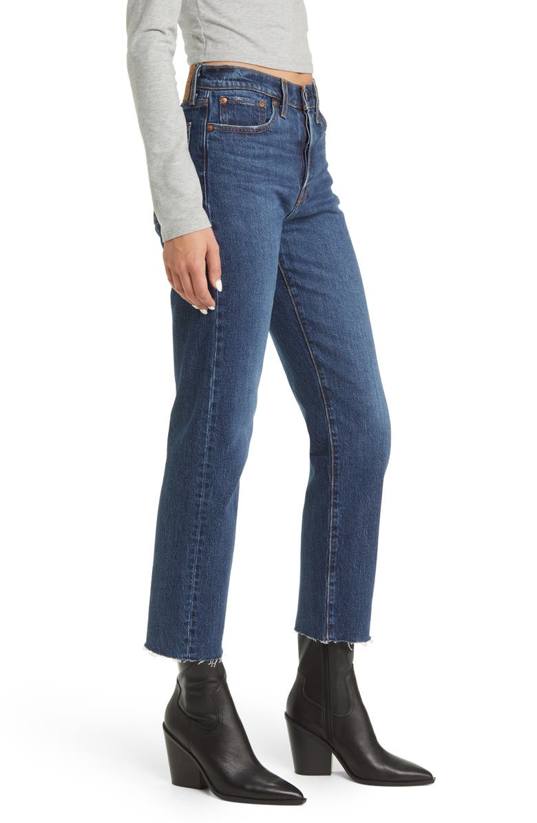 Levi's<sup>®</sup> Women's Wedgie Raw Hem Straight Leg Jeans, Alternate, color,