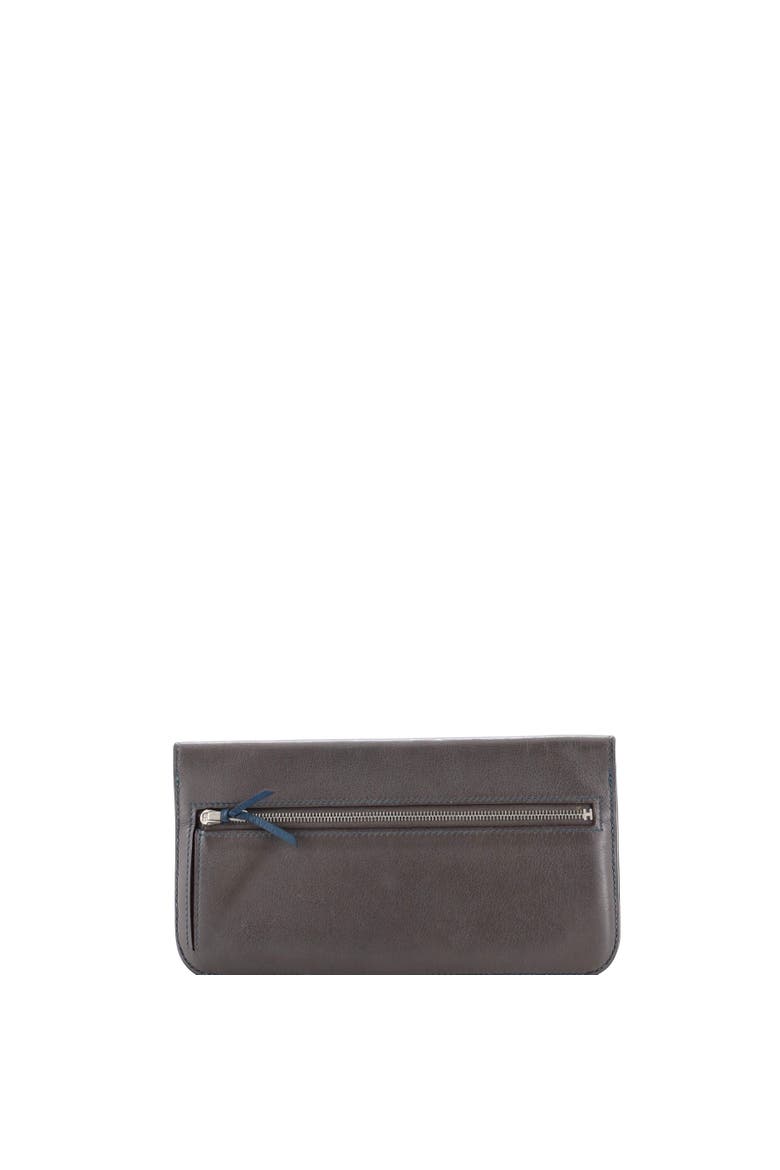 Dogon Recto Verso Wallet Leather, Alternate, color, Etain