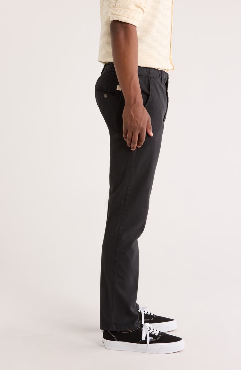 Marine Layer Saturday Slim Straight Leg Twill Chinos, Alternate, color, Washed Black