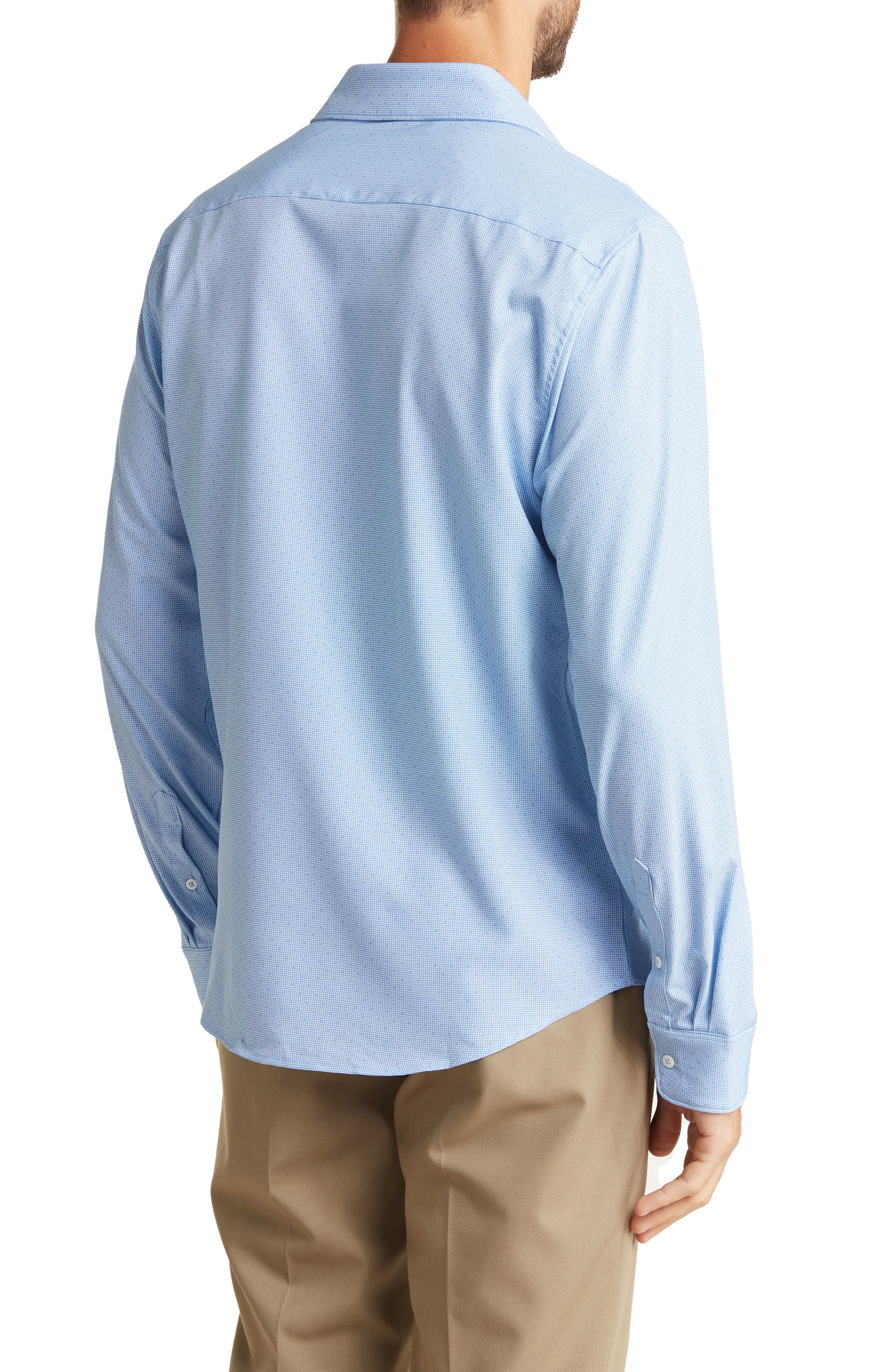 DENIM AND FLOWER Geometric Dot Long Sleeve Button-Up Shirt (Men ...