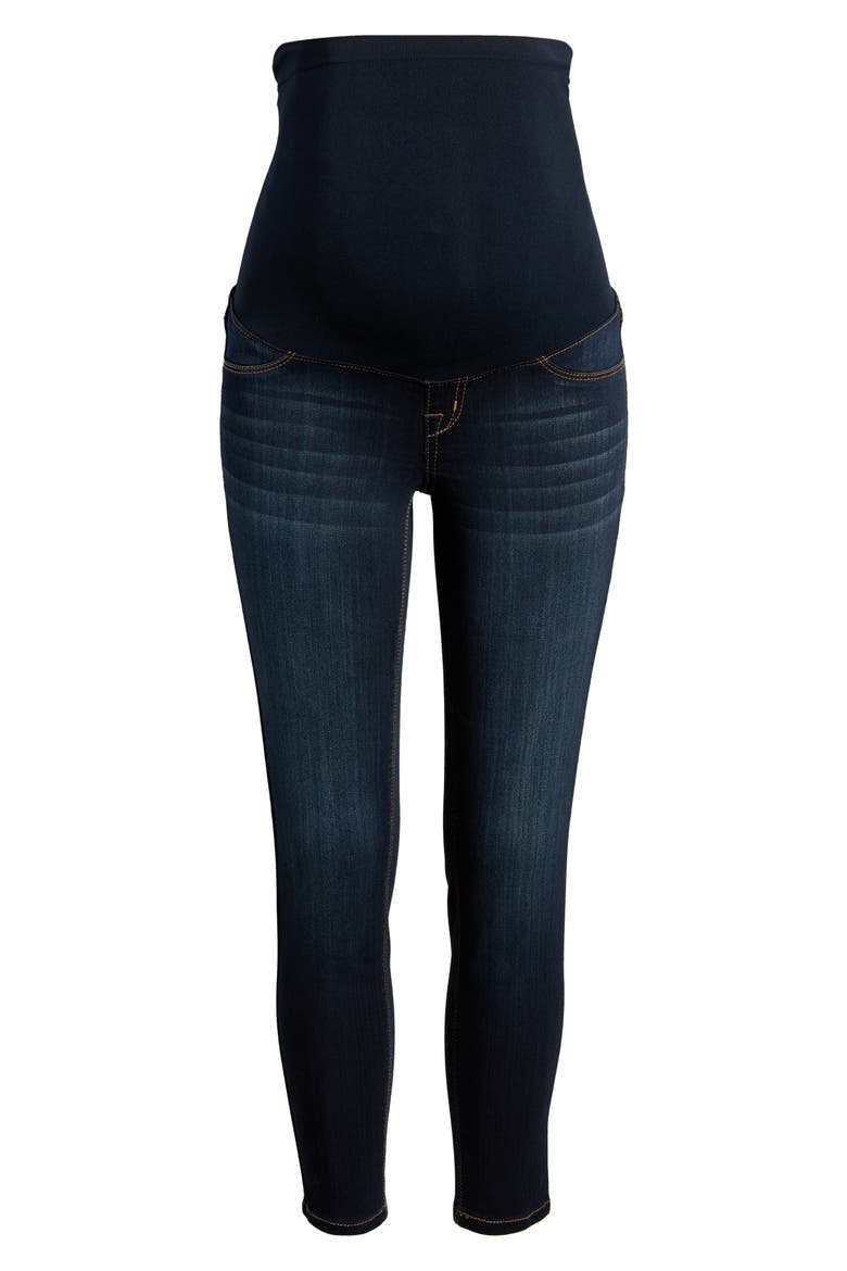 Silky Denim Maternity Ankle Skinny Jeans, Alternate, color, GIOVANNA