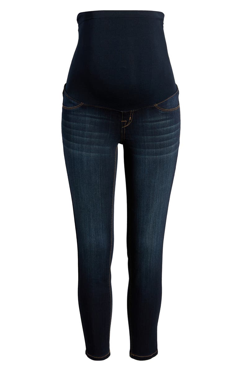 1822 Denim Silky Denim Maternity Ankle Skinny Jeans, Alternate, color,