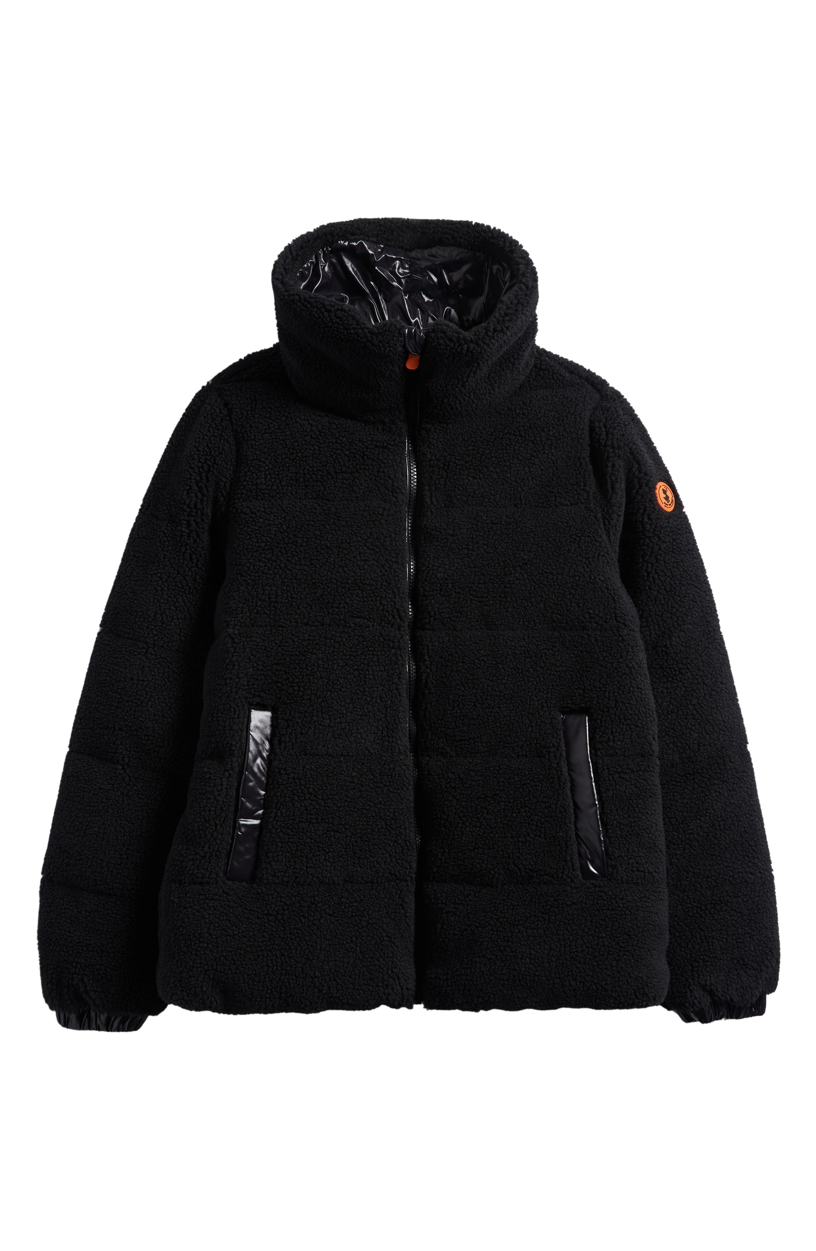 Save The Duck Kids' Onis Faux Shearling Puffer Jacket