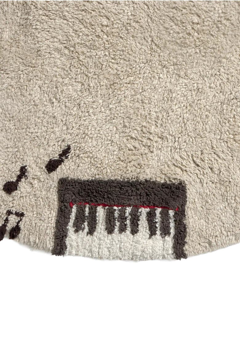 Washable Play Rug Music, Alternate, color, Ochre, Coffee bean, Natural