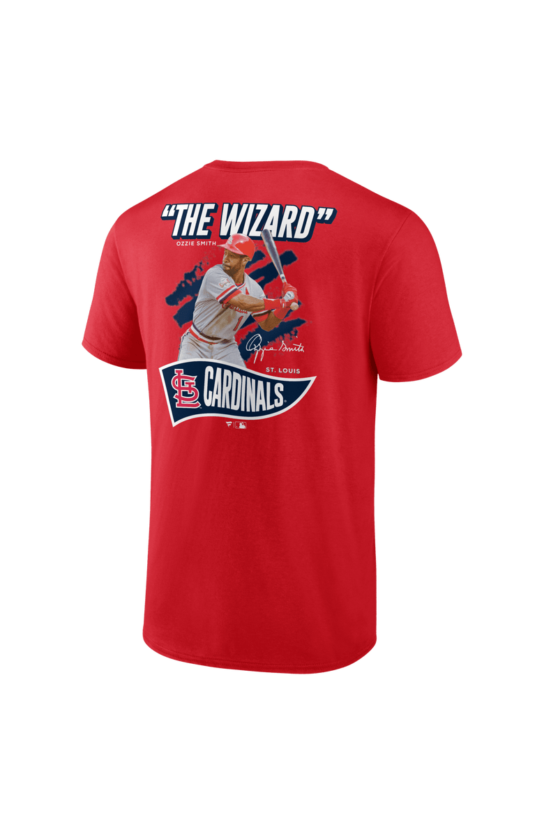 FANATICS Men's Fanatics Ozzie Smith Red St. Louis Cardinals Retired Player Nickname Name & Number T-Shirt, Alternate, color, Red