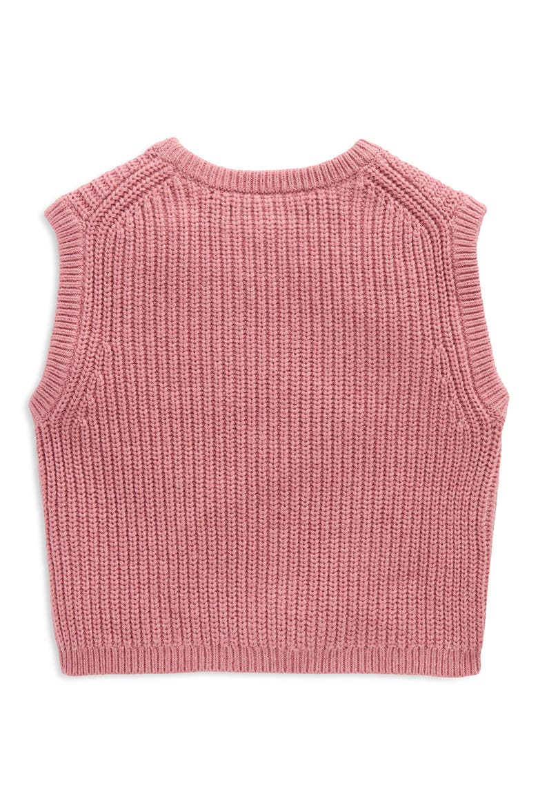 Kids' Knitted Tank, Alternate, color, PINK