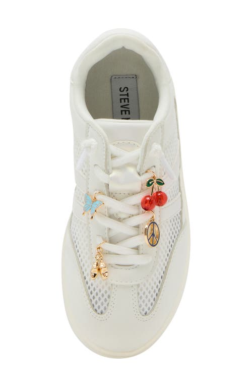 Steve Madden Girls Verdict Sneaker In White