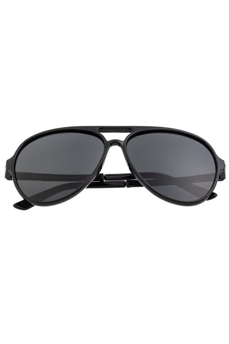 Spencer Polarized Sunglasses, Alternate, color, Gloss Black/Black
