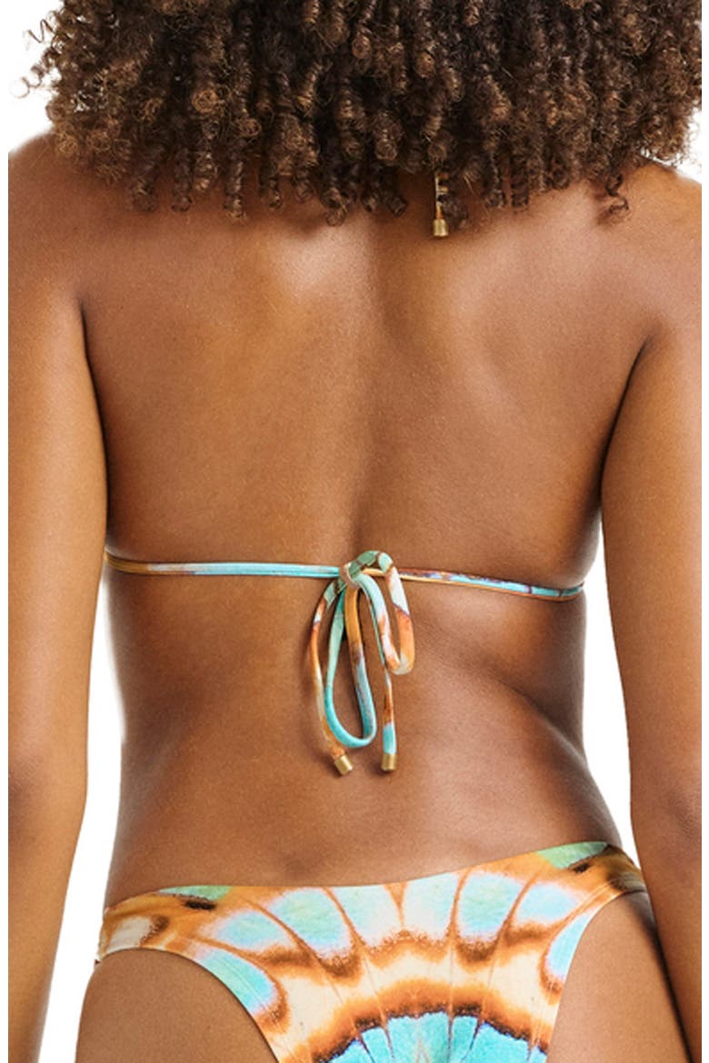 Gia Triangle Bikini Top, Alternate, color, MALACHITE BUTTERFLY