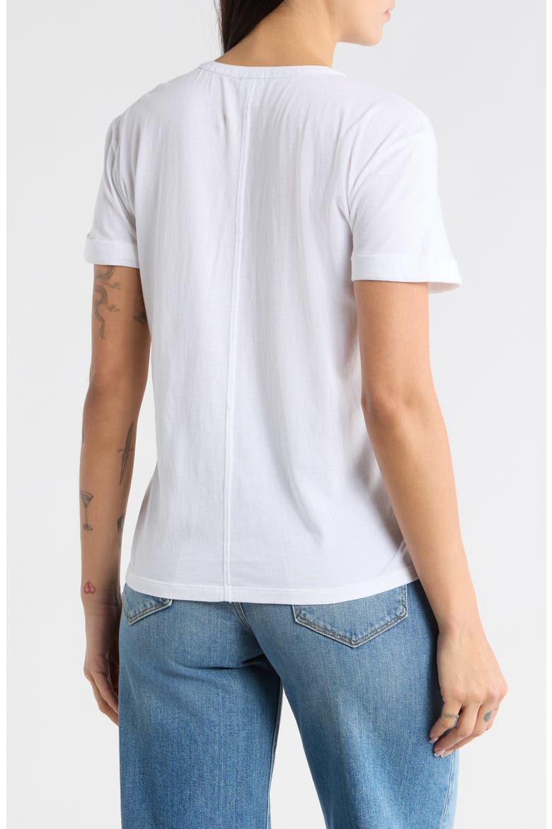 Washed Cotton Henley T-Shirt, Alternate, color, WHITE