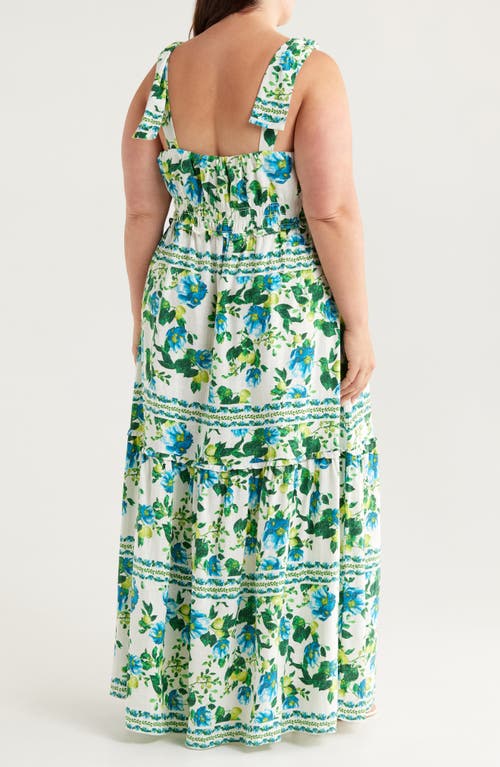 Chelsea28 Floral Print Tie Strap Maxi Sundress