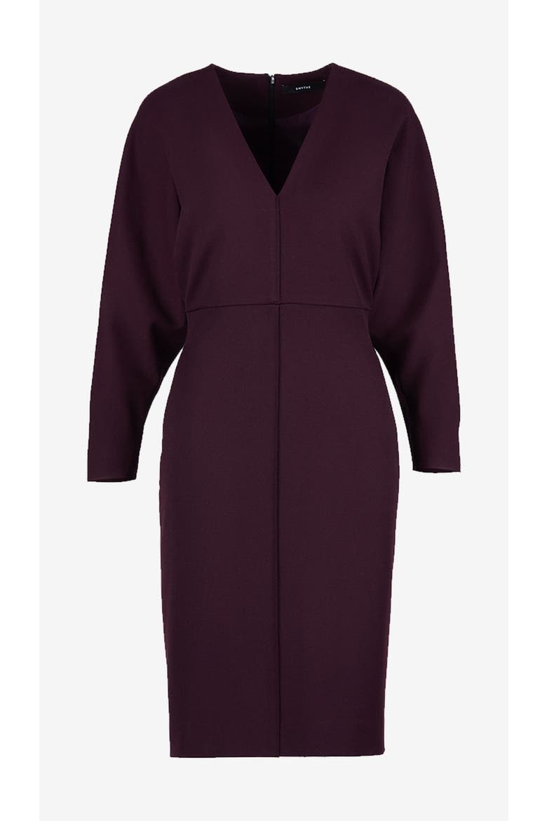 V-Neck Dolman Dress, Alternate, color, Plum