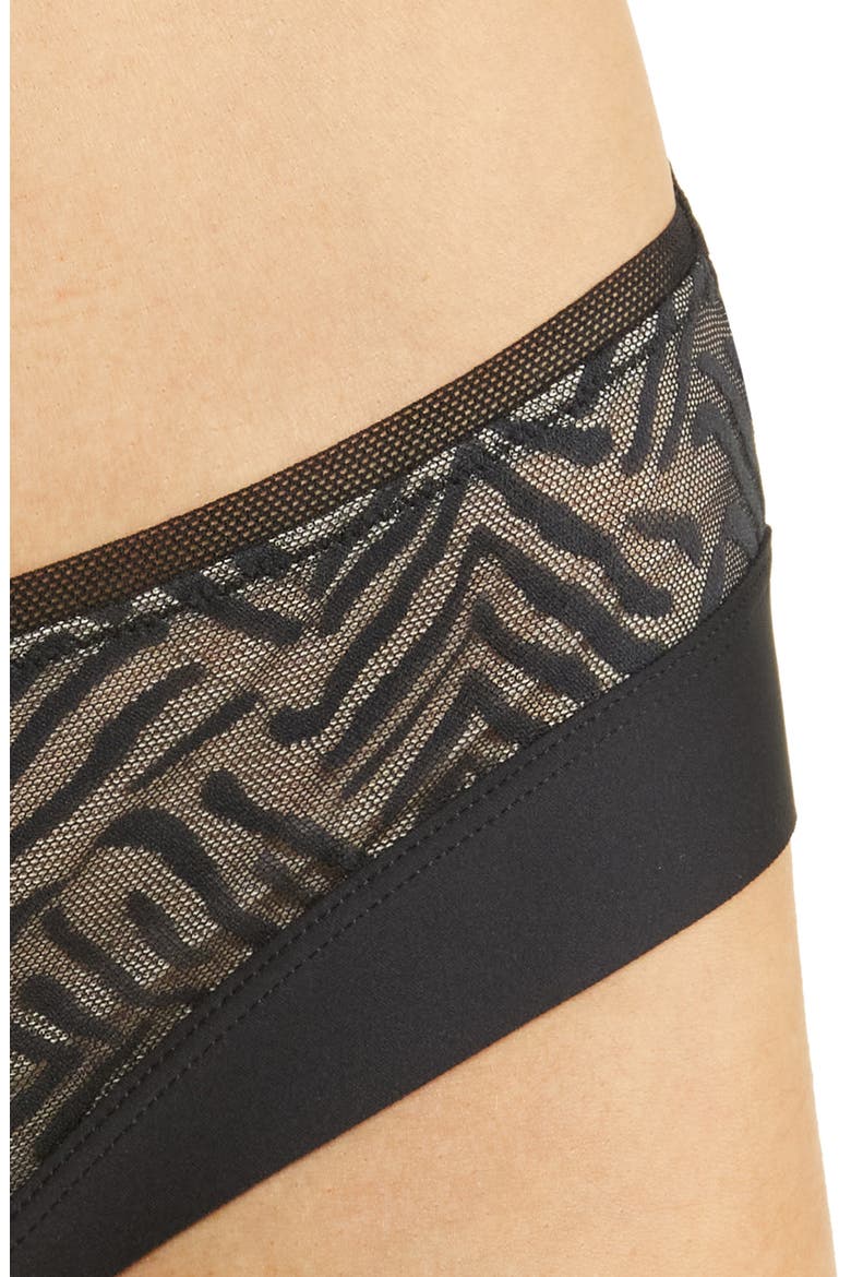 Graphic Allure Hipster Briefs, Alternate, color, BLACK
