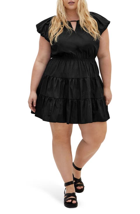 Alina Fit & Flare Minidress (Plus)