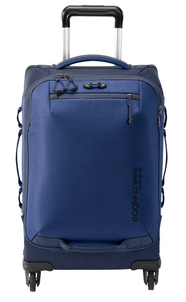 EAGLE CREEK Expanse 4 Wheeled 22 Inch Carry on Luggage, Alternate, color, Pilot Blue