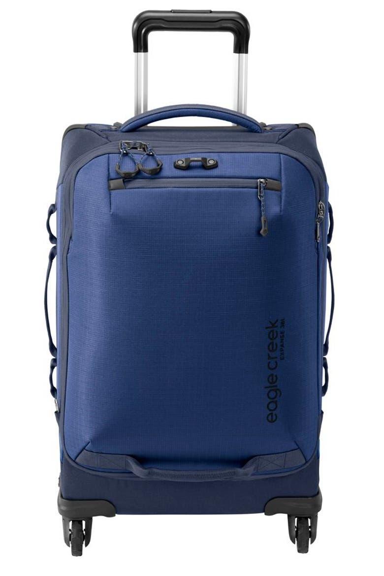 Expanse 4 Wheeled 22 Inch Carry on Luggage, Alternate, color, Pilot Blue
