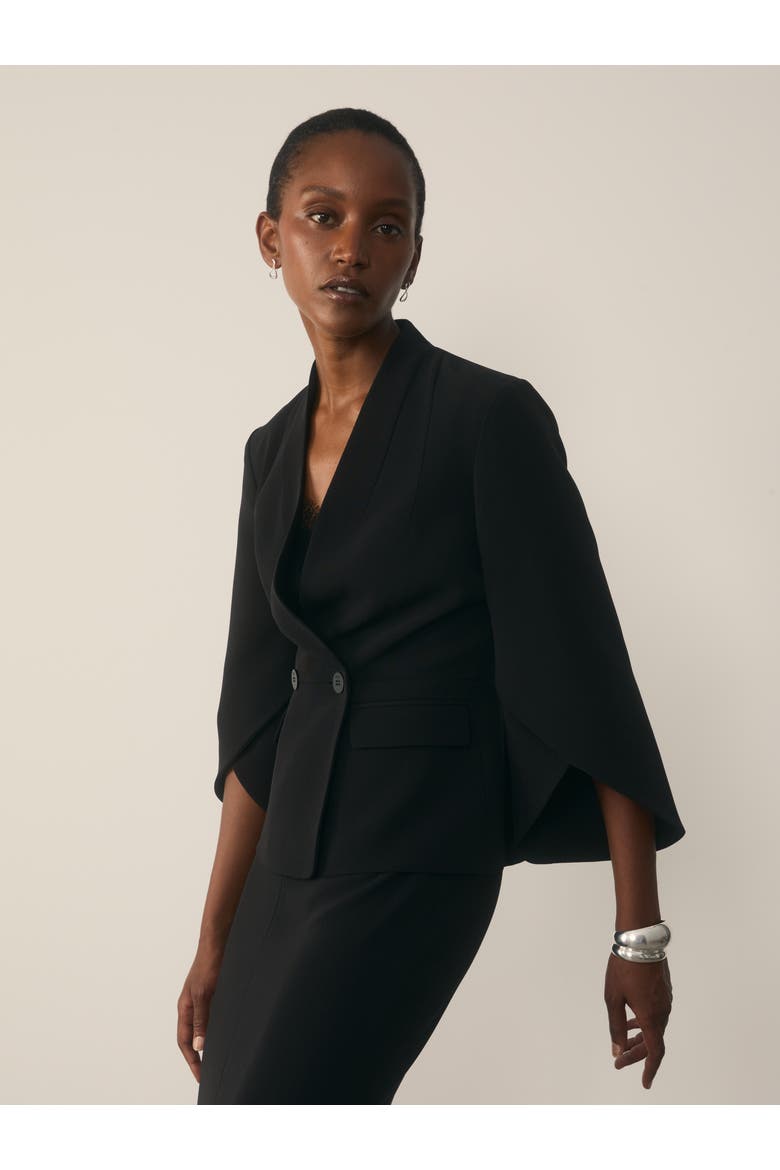 Clever Crepe Ansdell Blazer, Alternate, color, Black