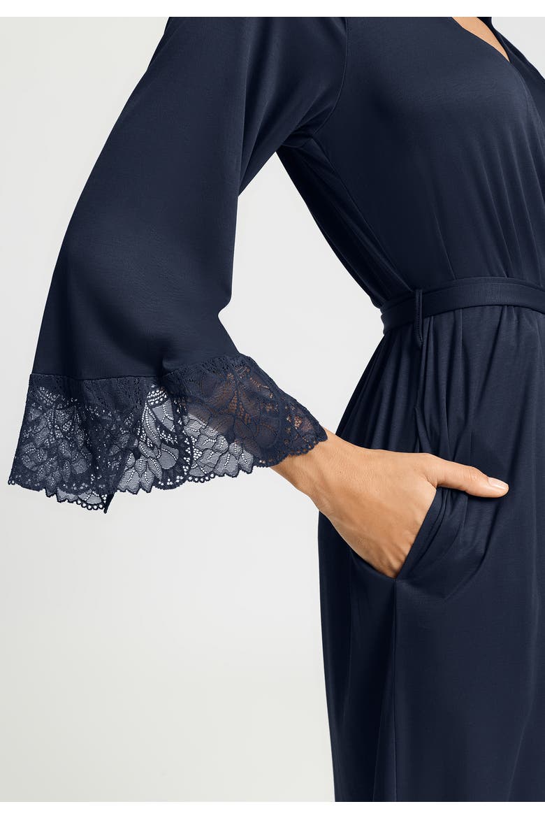 Azelia Floral Tulle Tencel Robe, Alternate, color, Deep Navy