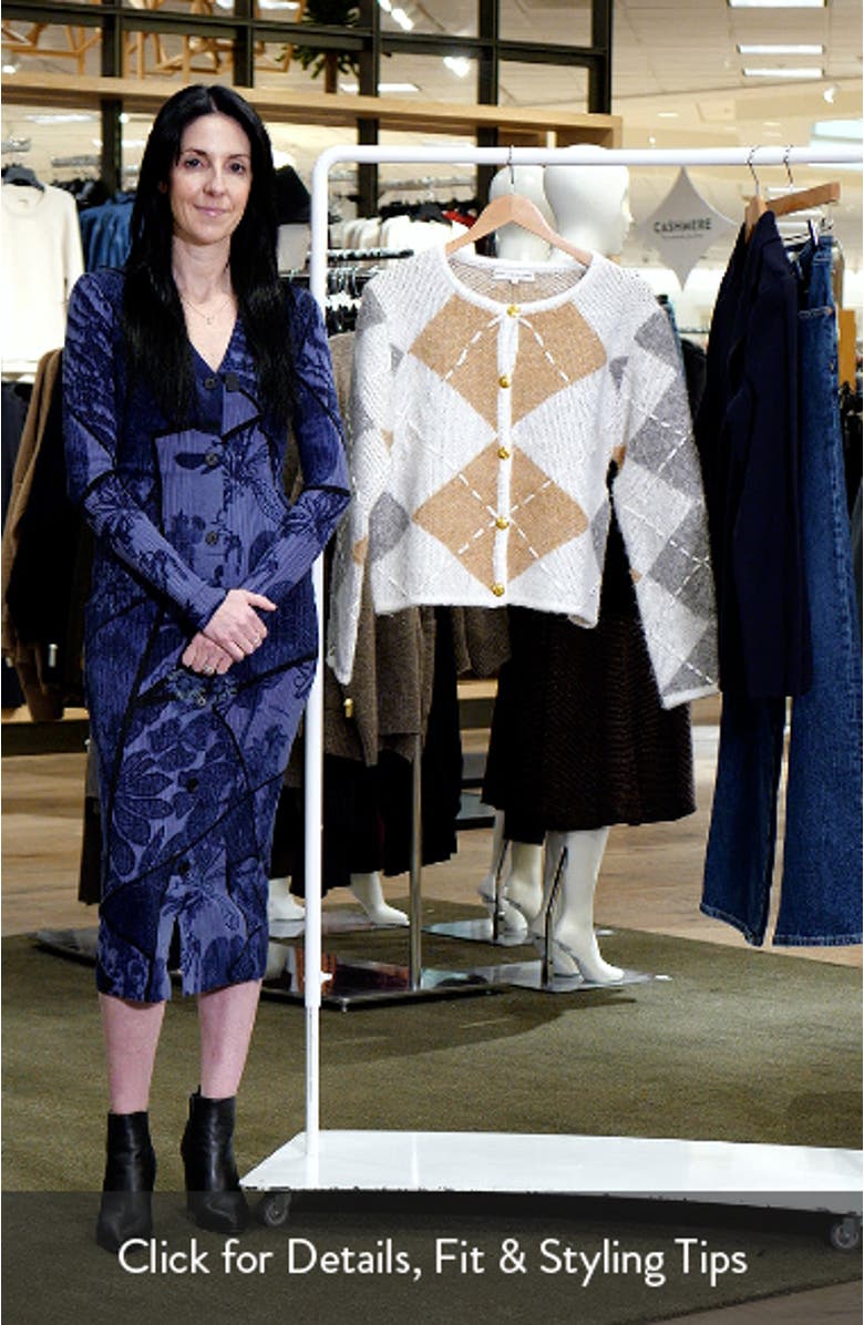 Argyle Crop Cardigan, sales video thumbnail