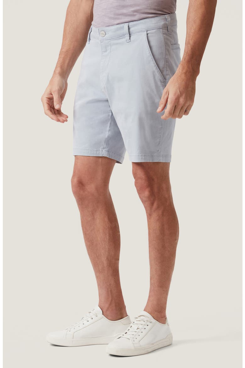 Arizona Slim Fit Flat Front Chino Shorts, Alternate, color, LIGHT BLUE TWILL