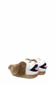 Robeez® Kids' Rocky Puppy Faux Fur Light-Up Slipper