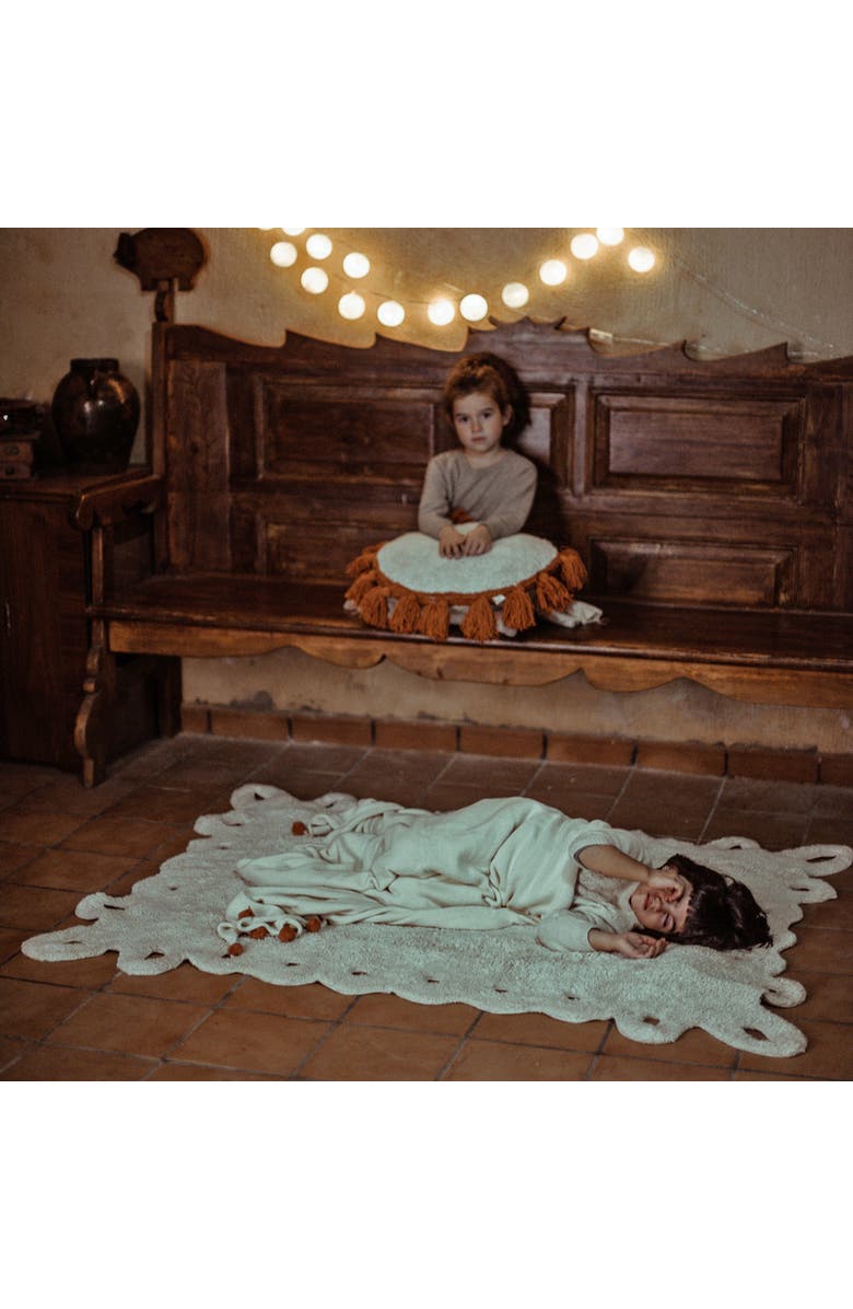 Lorena Canals Cushion Circle, Alternate, color, Natural, Terracota