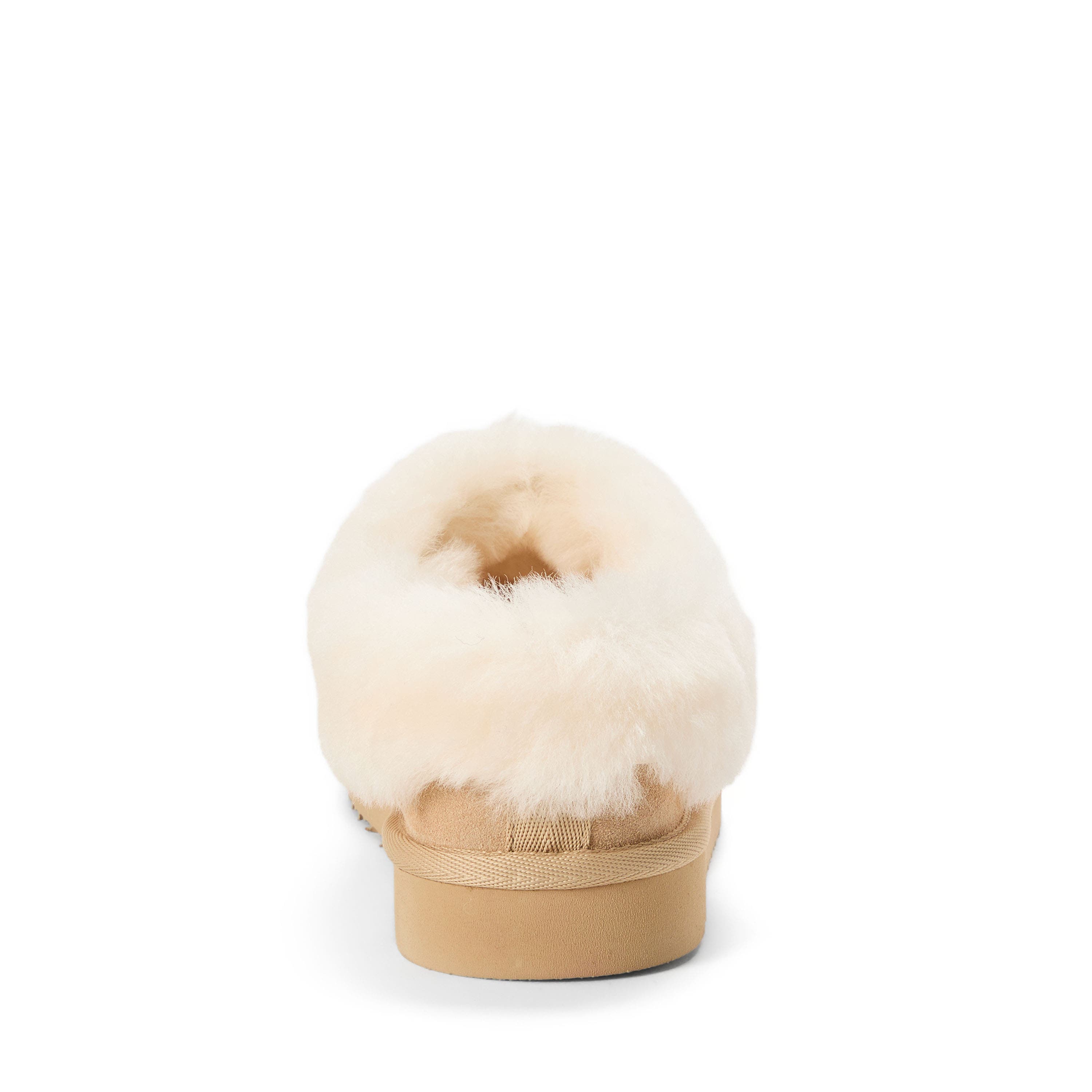 Fireside Adelaide Genuine Shearling Clog Slipper, Alternate, color, SAND