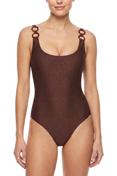 Chloe Tank Ring Trim One-Piece Swimsuit
