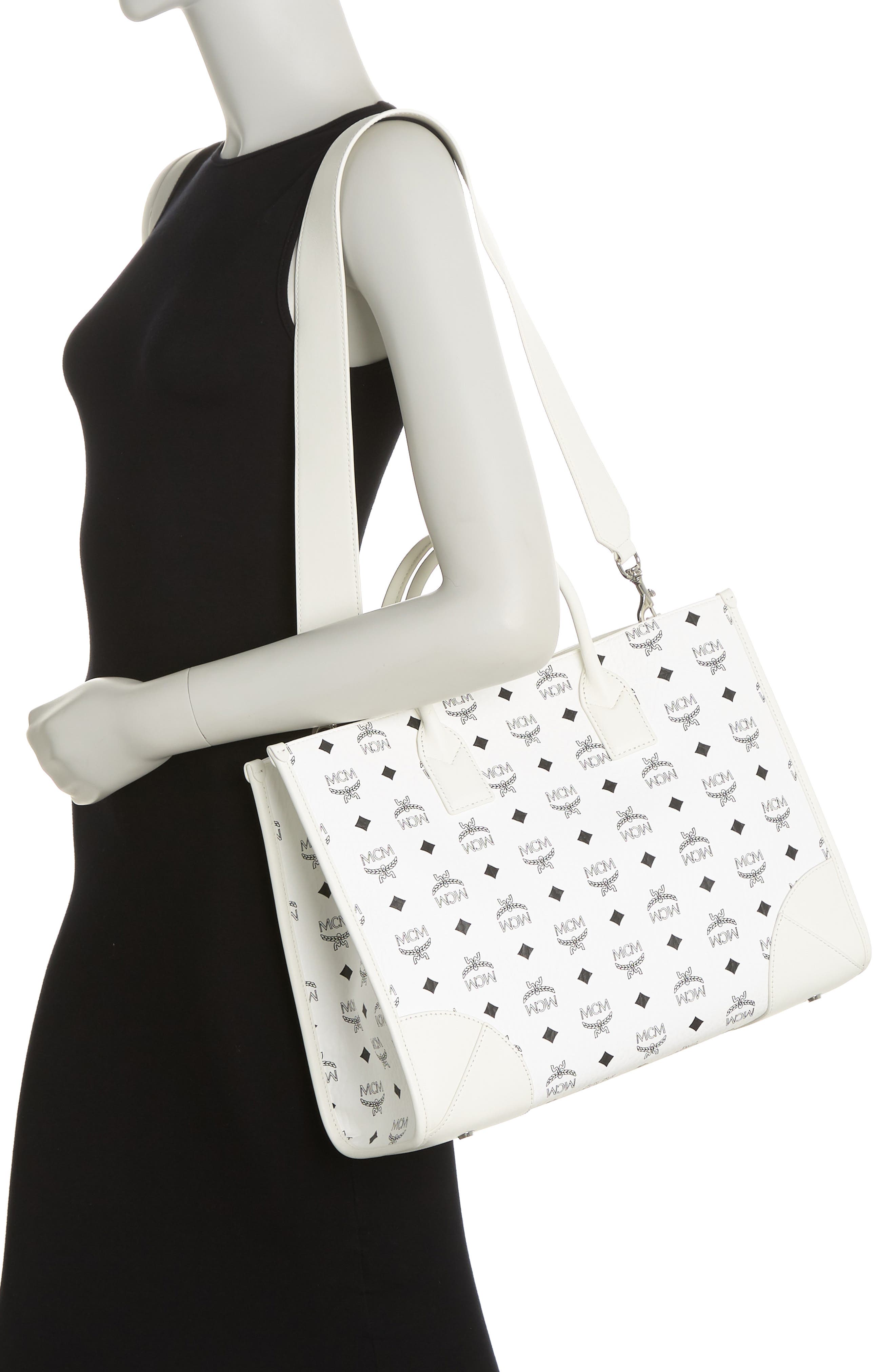 MCM Large Munchen Visetos Tote, Alternate, color, 