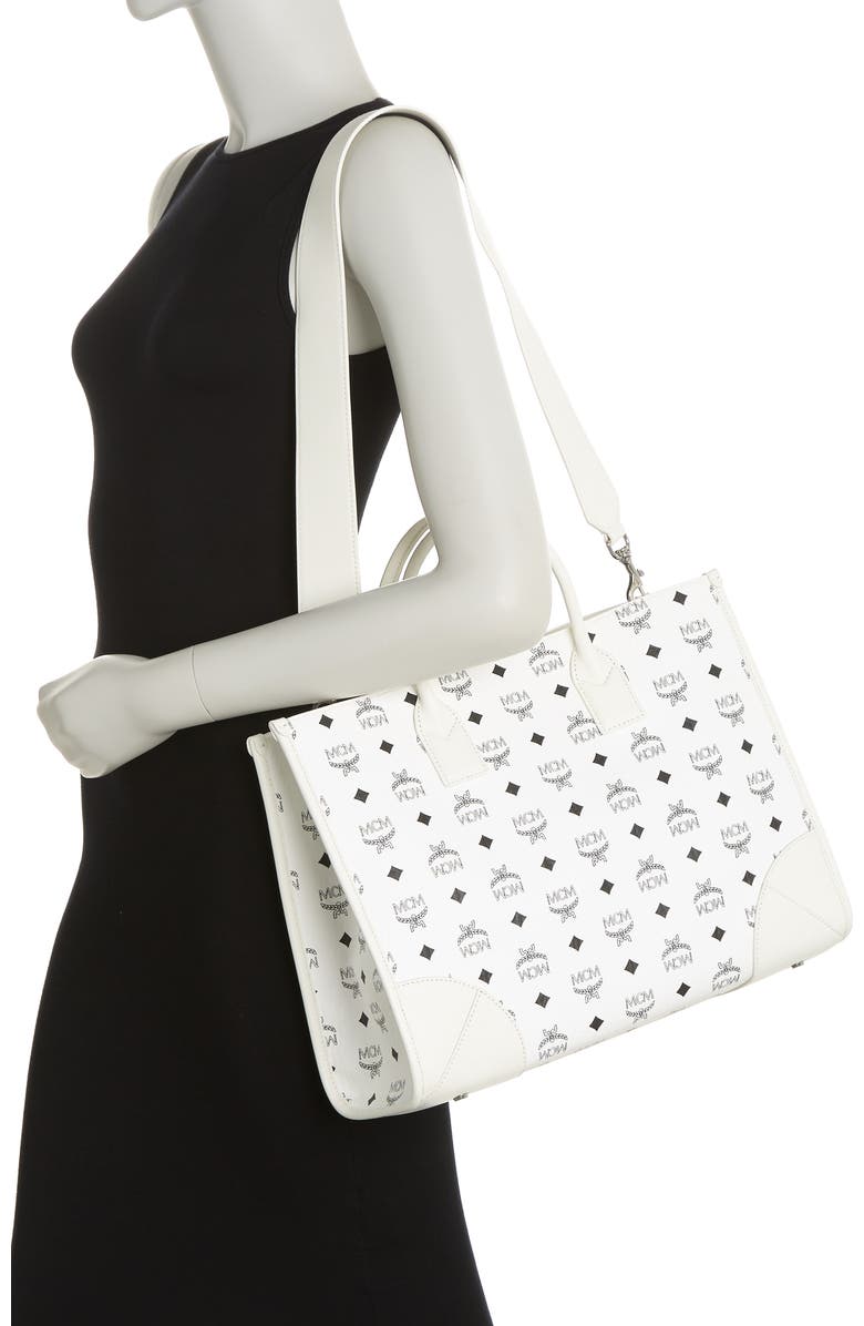 MCM Large Munchen Visetos Tote, Alternate, color,
