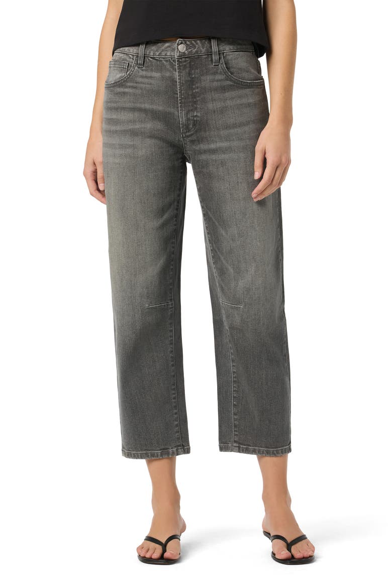 High Waist Crop Barrel Leg Jeans, Main, color, MAYA