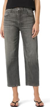 Joe's High Waist Crop Barrel Leg Jeans