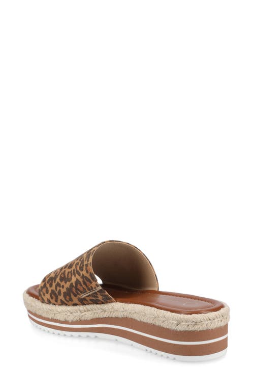 Journee Collection Rosey Wedge Sandal In Brown