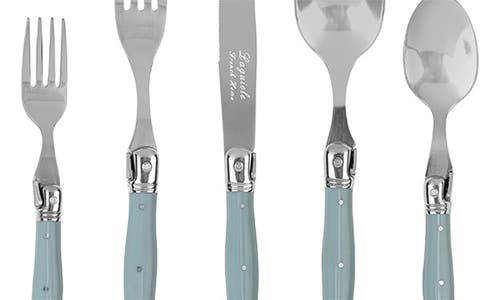 French Home 20-piece Laguiole Connoisseur Flatware Set In Blue