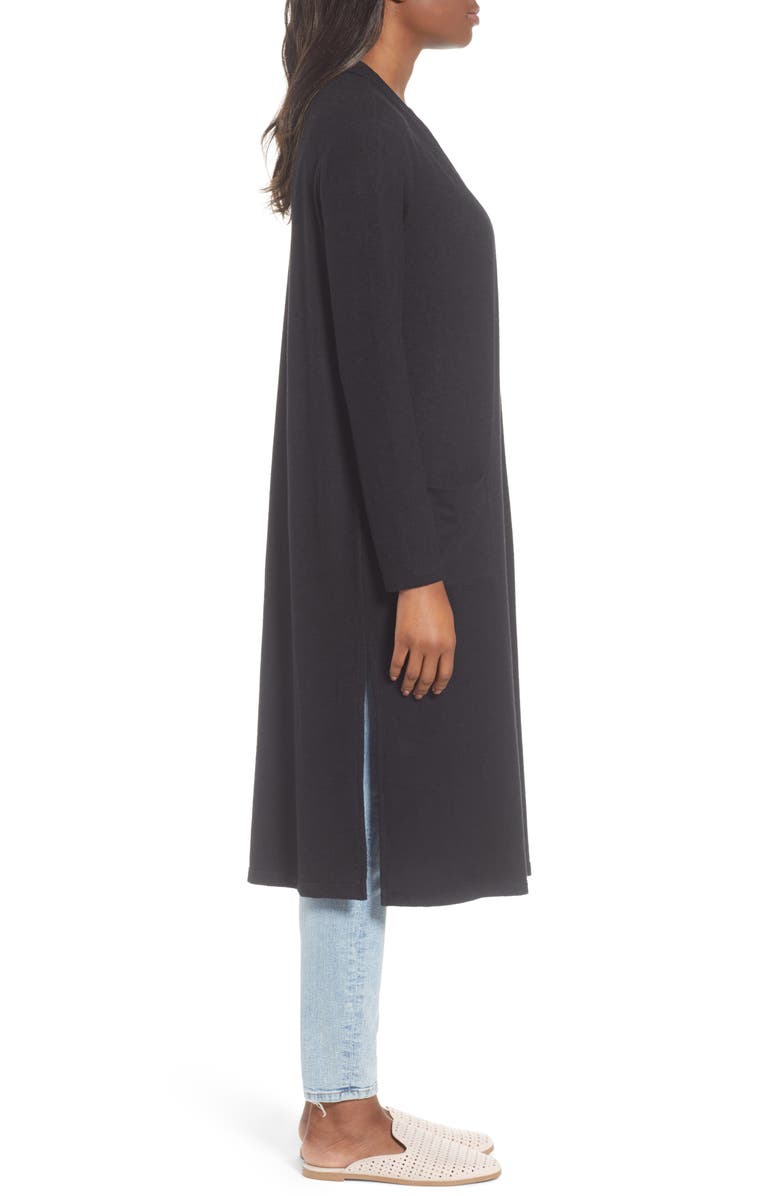 GIBSONLOOK Gibson Long Fleece Open Cardigan, Alternate, color, 