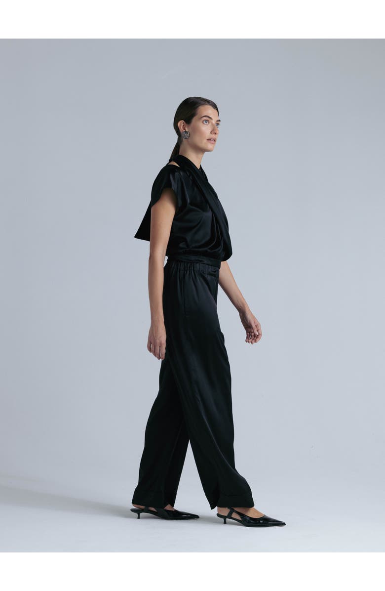 Alas Danielle Silk Blouse, Alternate, color, Black